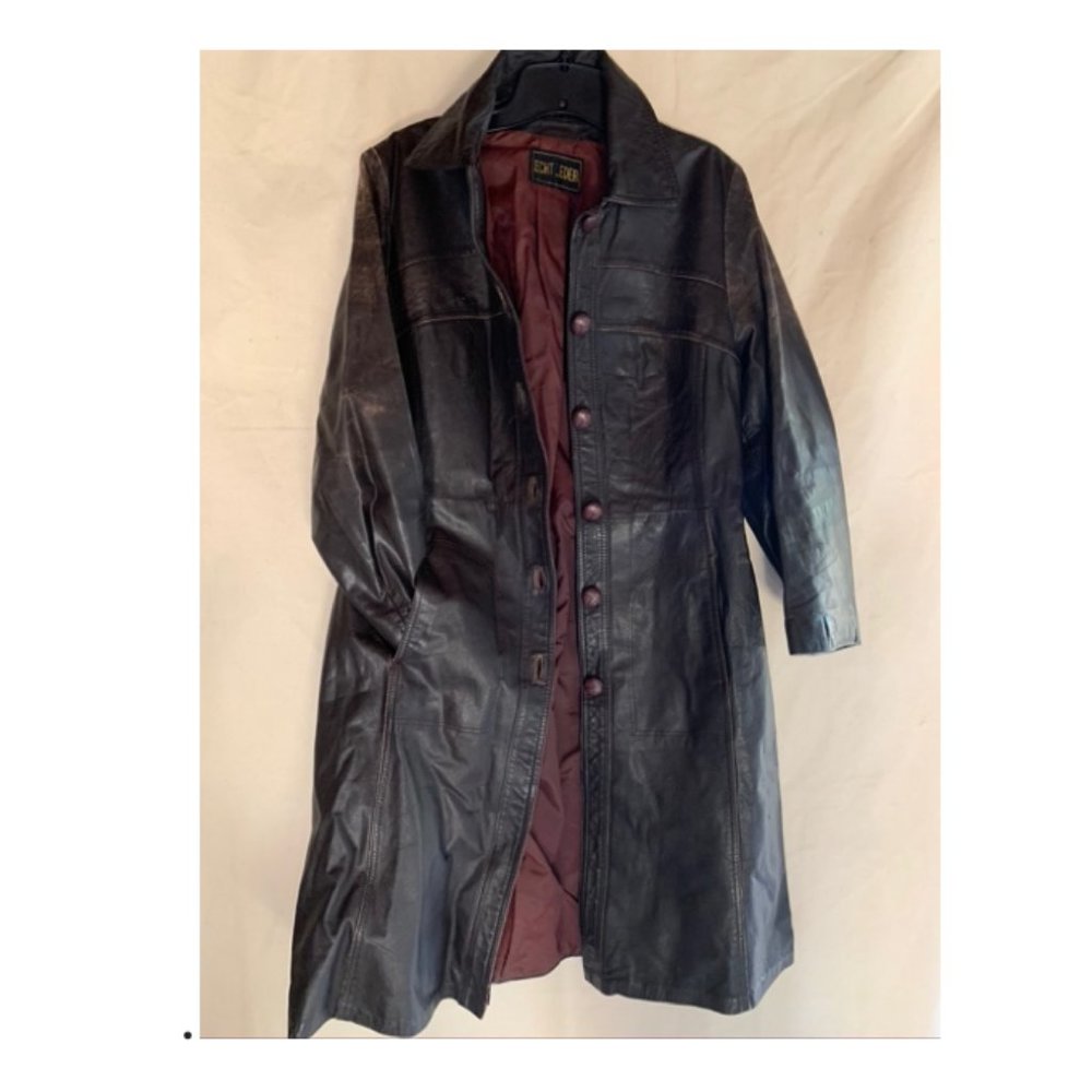 VINTAGE '1970's Austrian "Echt Leder" Mod Coat